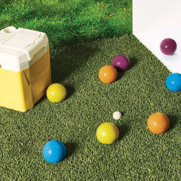 EMBARK™ 100MM RESIN BOCCE BALL SET LAWN TARGET TOSS FOR 2-4 PLAYERS