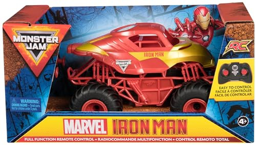 Monster Jam Marvel Iron Man RC Monster Truck 1:24 Scale Kids Toy 6070373