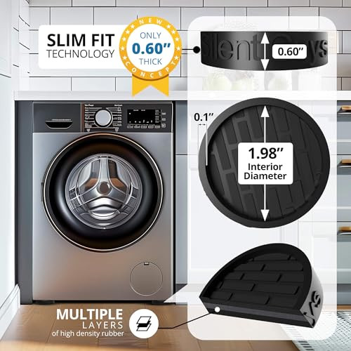 Silent Guys Anti Vibration Pads for Washing Machine 4 pcs Anti Vibration Mat New