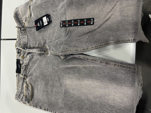 BLU ROCK MEN'S FLEX STRETCH SLIM FIT STRAIGHT JEANS SIZE: MEN 40X31 - DARK GRAY New