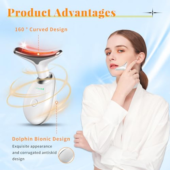 YOLOPIM FACE BEAUTY DEVICE MULTIFUNCTIONAL FACIAL MASSAGER GLOSSY WHITE