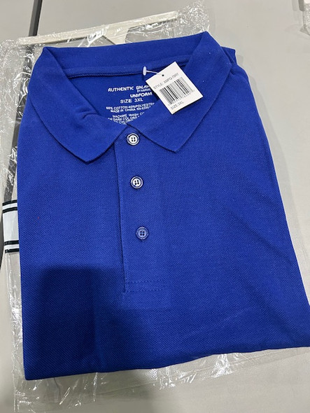 GALAXY BY HARVIC UNIFORM GALAXY BY HARVIC UNIFORM POLO SHIRT BLUE SIZE 3XL New