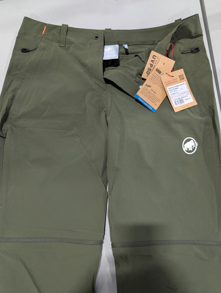MAMMUT WOMEN'S HIKING PANTS - SIZE: WOMEN 10 (AU/UK W14) (EU W40) - DARK MARSH New