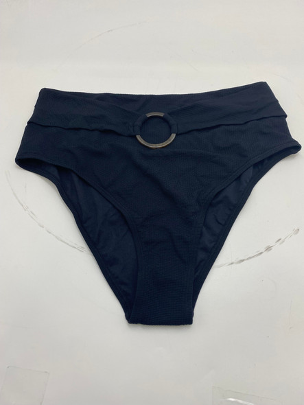 CUPSHE WOMEN'S BOWKNOT FRONT BIKINI SET BELTED BATHING SUIT - SIZE: L - BLACK