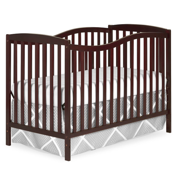DREAM ON ME CHELSEA 5-IN-1 CONVERTIBLE CRIB IN ESPRESSO JPMA 680-ESP