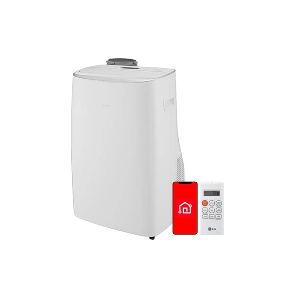 LG 10,000 BTU (DOE) DUAL INVERTER SMART WI-FI ENABLED PORTABLE AC - WHITE New