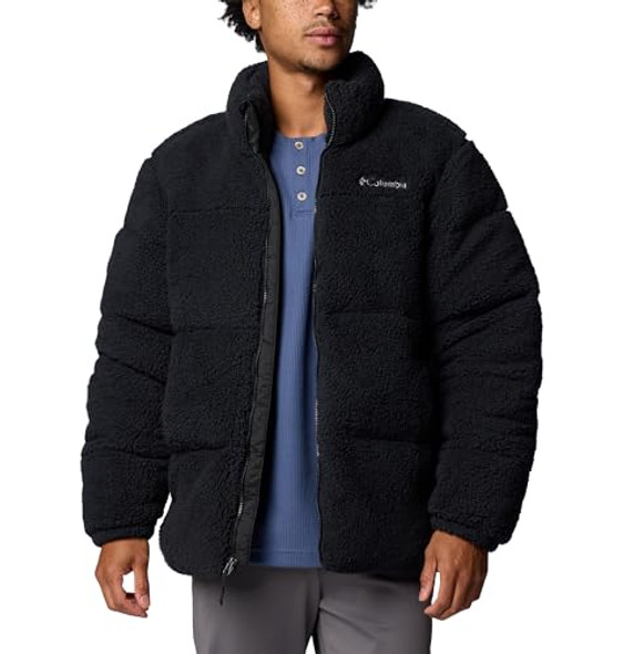 Wm748 Columbia Men's Puffect II Sherpa Jacket Black Small
