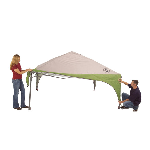COLEMAN 10' X 10' OUTDOOR CANOPY SUN SHELTER TENT WITH INSTANT SETUP, GREEN