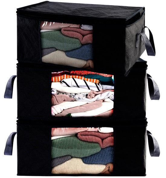 ABO GEAR STORAGE BAGS, G01B, DARK, 3 COUNT - BLACK