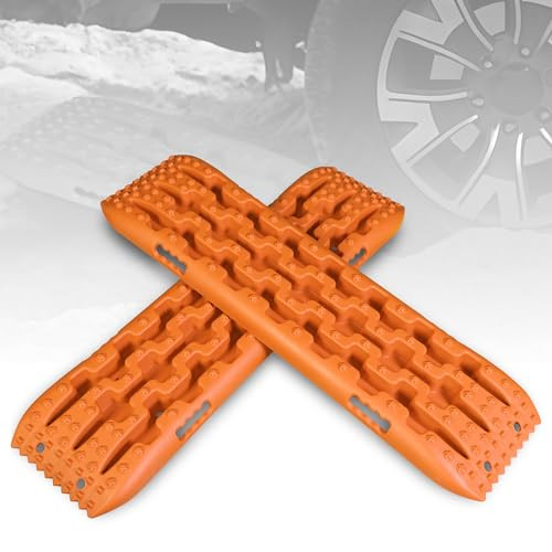 BIG RED 41" OFF-ROAD TRACTION BOARDS, RECOVERY TRACKS, TRACTION MAT - ORANGE