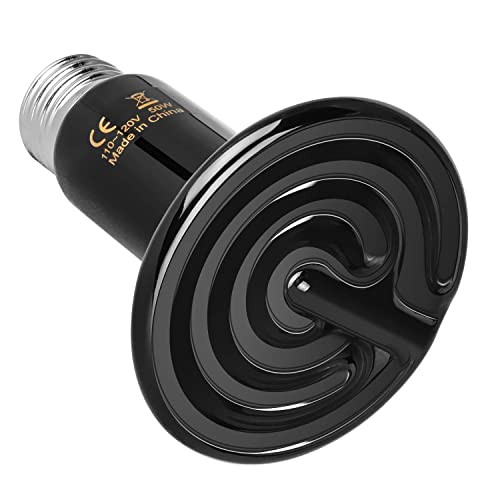 SIMPLY DELUXE SIMPLE DELUXE 50W CERAMIC HEAT REPTILE HEAT LAMP 50W BLACK