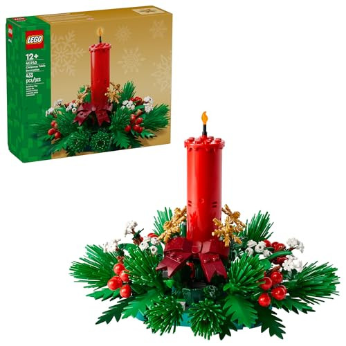 LEGO CHRISTMAS TABLE DECORATION BUILDING TOY FOR KIDS 40743 - BRICK-BUILT New