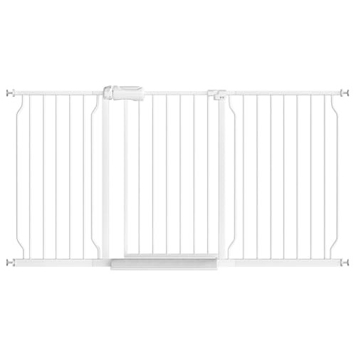 Fairy Baby Extra Wide Baby Gate for Dogs Pressure Monuted W046WHITE - White
