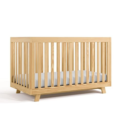 STORKCRAFT BECKETT 3-IN-1 CONVERTIBLE CRIB NATURAL GREENGUARD GOLD CERTIFIED