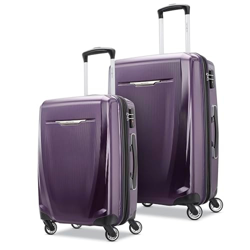 Samsontie Winfield 3 DLX Hardside Expandable Luggage with Spinners 2 Piece Set