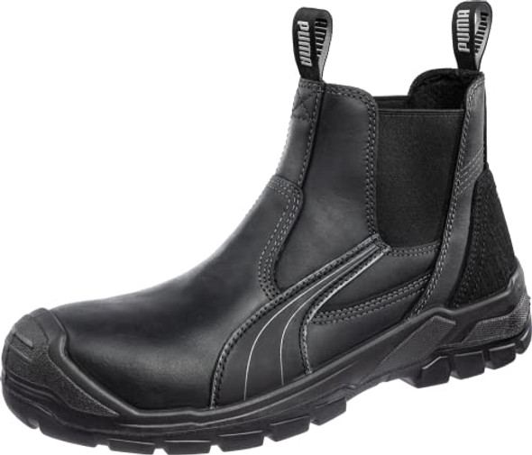 PUMA MEN'S TANAMI DOUBLE GORE BLACK SOFT TOE MID INDUSTRIAL SHOE, SIZE 11, BLACK