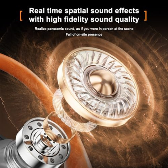 KEPPESRING UPGRADED AI LANGUAGE TRANSLATION EARBUDS US-113 - ORANGE/BLACK