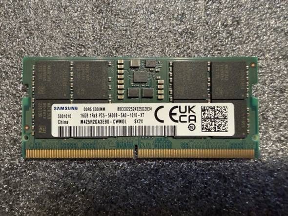 SAMSUNG DDR5 5600 16GB SODIMM PC5-5600B-SA0-1010-XT - GREEN