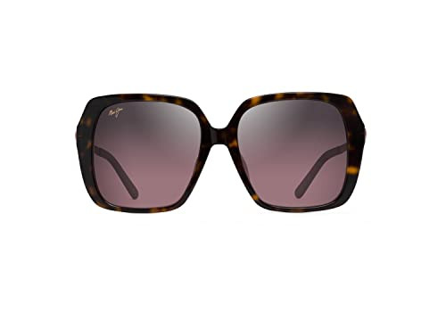 MAUI JIM POLARIZED WOMEN'S POOLSIDE FASHION SUNGLASSES, 55MM- TORTOISE