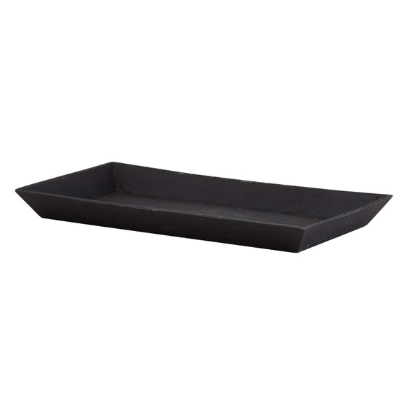 47TH & MAIN DURABLE CAST IRON SERVING TRAY, 10.2 X 5.80-INCHES, MR613 - BLACK