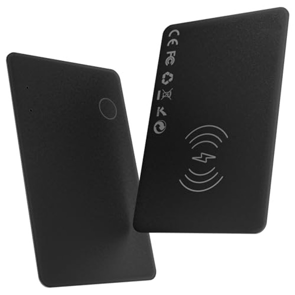 Wireless Rechargeable and Reusable Smart Track Card Works Apple Find My(IOS)