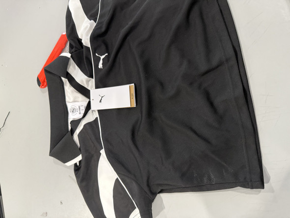 PUMA FUTURE ARCHIVE SOCCER JERSEY BABY TEE - SIZE: WOMEN M - BLACK/WHITE New