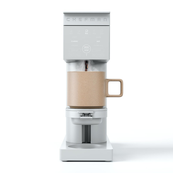 CHEFMAN CAFFEINATOR RJ14-DB-CON-WM CONCRETE SINGLE-SERVE COFFEE MAKER