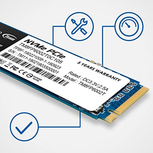 TEAMGROUP MP33 256GB SLC Cache 3D NAND TLC NVMe 1.3 PCIe Gen3x4 TM8FP6256G0C101