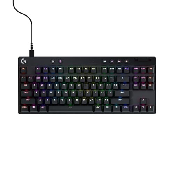 LOGITECH G PRO X TKL RAPID TENKEYLESS RBG WIRED GAMING KEYBOARD - BLACK