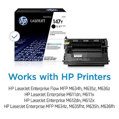 HP 147Y Black Extra High-Yield Toner Cartridge 147Y W1470X New