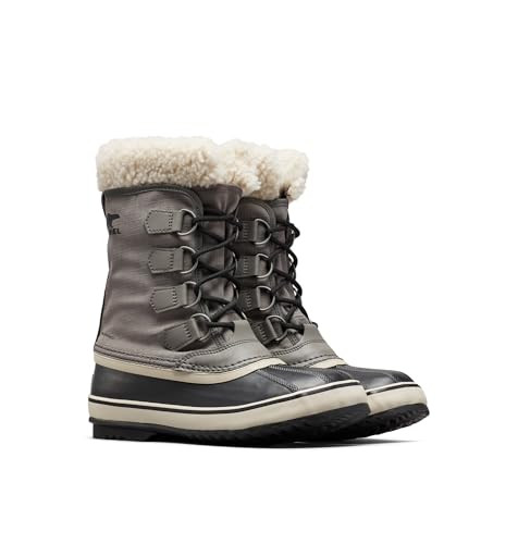 SOREL WOMEN'S WINTER CARNIVAL WATERPROOF BOOT SIZE: 7.5 QUARRY/BLACK