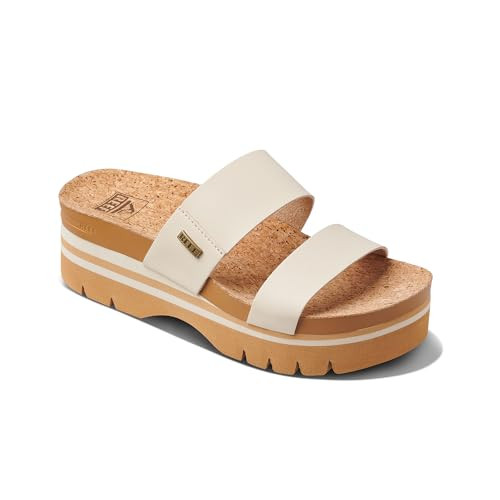 CJ3866 REEF Women's Cushion Vista Higher Slide Vintage Tan Size 6