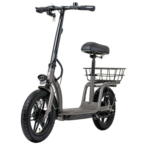 GOTRAX FLEX VOYAGER ELECTRIC SCOOTER 16MI OPERATING RANGE 15.5MPH SPEED - GRAY