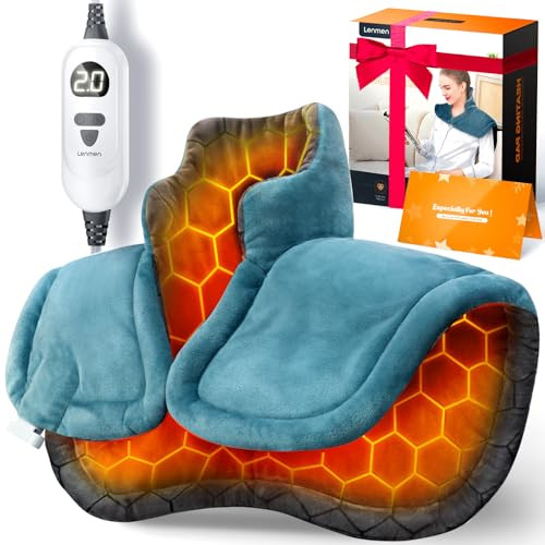 LENMEN GRAPHENE-INFUSED HEATING 3X DEEPER PAIN RELIEF WEIGHTED HP006 - BLUE