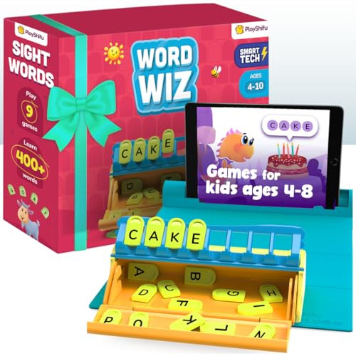 PLAYSHIFU WORD WIZ PLUGO LETTERS LEARNING KIT BUILD READING SPELLING - BLACK