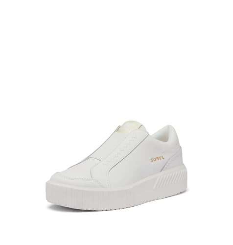 2131741084 SOREL WOMEN'S ONA AVE SLIP ON SNEAKER SEA SALT/CHALK SIZE 8.5