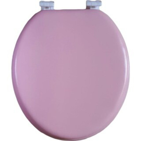 AMERICAN DREAM HOME GOOD DREAM BATH SOFT CUSHIONED ROUND FRONT TOILET SEAT, PINK
