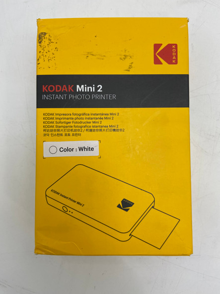 KODAK MINI 2 INSTANT PHOTO PRINTER - WHITE New