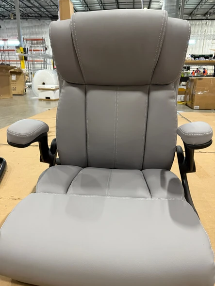 COLAMY HIGH BACK EXECUTIVE OFFICE CHAIR ERGONOMIC HOME COMPUTER DESK - GRAY