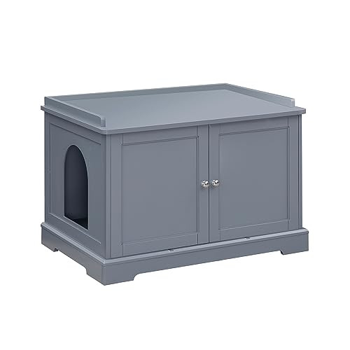 SWEETGO CORPORATION CAT LITTER BOX ENCLOSURE FURNITURE,SG1091GY - GRAY