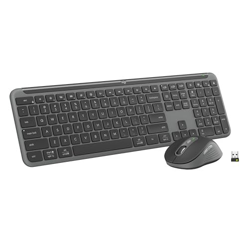 Logitech MK955 Signature Slim Wireless Keyboard and Mouse Combo - Graphite