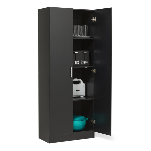 Amazon Basics Storage Cabinet for Kitchen Pantry, Black