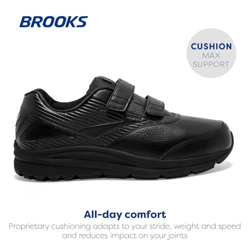 BROOKS ADDICTION WALKER V-STRAP 2 WOMEN 6 (AU/UK W4) (EU W36.5) - BLACK
