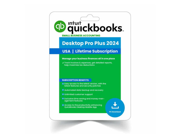 Intuit QuickBooks Desktop Pro Plus 2024 (1 User) for Mac: Lifetime License