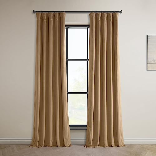HPD Half Price Drapes Heritage Plush Velvet Curtains 108 Inches Long Room