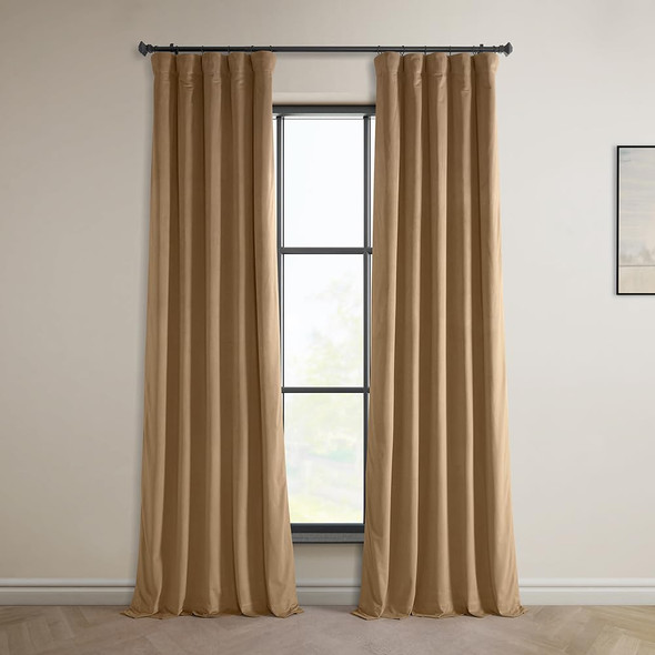 HPD Half Price Drapes Heritage Plush Velvet Curtains 108 Inches Long Room New