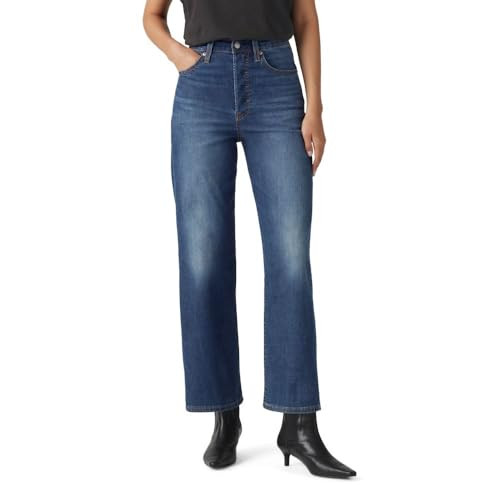 726930252 LEVI'S WOMEN'S RIBCAGE STRAIGHT ANKLE JEANS SIZE 32X27 COOL AGENDA New