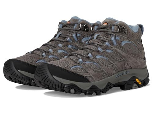 J500162 Merrell Women's Moab 3 Mid Waterproof Hiking Boots Granite Size 6.5
