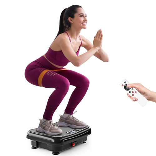 TISSCARE Mini Vibration Plate Exercise Machine - Shake Plate - MINI BLACK