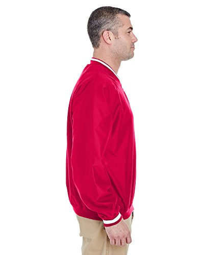 ULTRA CLUB ULTRACLUB UC MENS LS V-NECK WINDSHIRT - SIZE: MEN S - RED